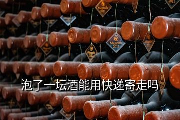 泡了一壇酒能用快遞寄走嗎