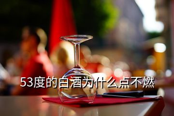 53度的白酒為什么點不燃