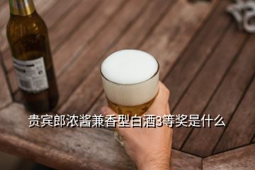 貴賓郎濃醬兼香型白酒3等獎(jiǎng)是什么