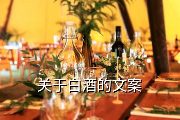 關(guān)于白酒的文案