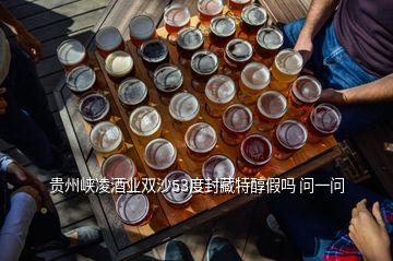 貴州峽凌酒業(yè)雙沙53度封藏特醇假嗎 問(wèn)一問(wèn)