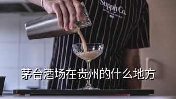 茅臺(tái)酒場(chǎng)在貴州的什么地方