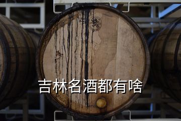 吉林名酒都有啥