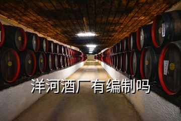 洋河酒廠有編制嗎