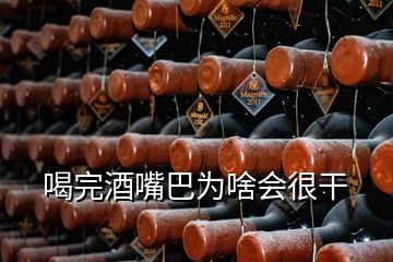 喝完酒嘴巴為啥會很干