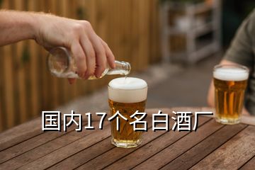 國內(nèi)17個名白酒廠