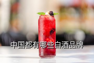中國都有哪些白酒品牌