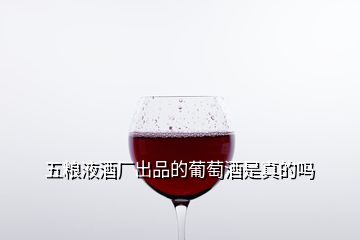 五糧液酒廠出品的葡萄酒是真的嗎