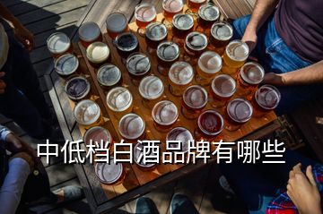 中低檔白酒品牌有哪些