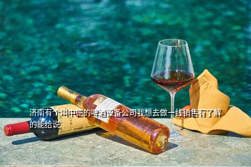 濟南有個叫中德的啤酒設備公司我想去做一線銷售有了解的能給說