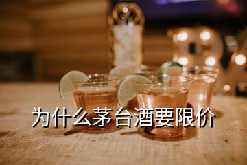 為什么茅臺(tái)酒要限價(jià)