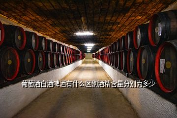 葡萄酒白酒啤酒有什么區(qū)別酒精含量分別為多少