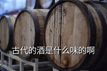 古代的酒是什么味的啊