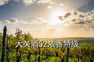 大關酒52濃香特級