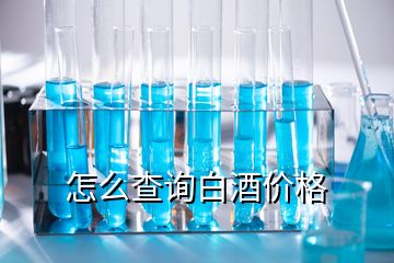 怎么查詢白酒價格