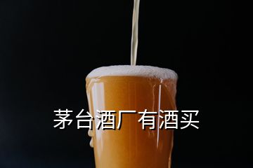 茅臺(tái)酒廠有酒買