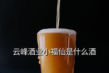 云峰酒業(yè)小福仙是什么酒