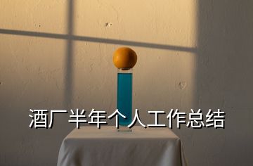 酒廠半年個(gè)人工作總結(jié)