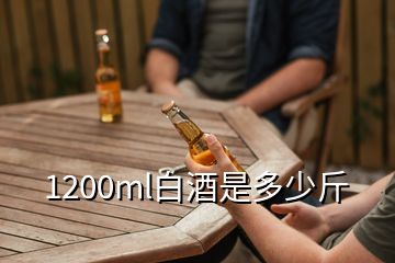 1200ml白酒是多少斤