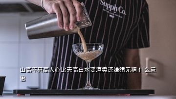 山高不算高人心比天高白水變酒賣還嫌豬無糟 什么意思