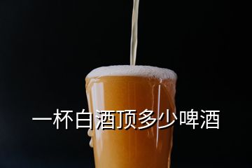 一杯白酒頂多少啤酒