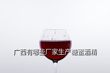 廣西有哪些廠家生產(chǎn)糖蜜酒精