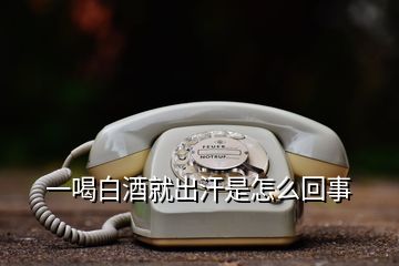 一喝白酒就出汗是怎么回事