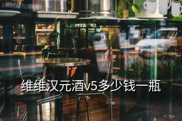 維維漢元酒v5多少錢一瓶