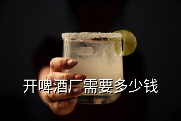 開(kāi)啤酒廠需要多少錢