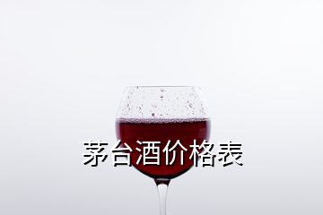 茅臺酒價(jià)格表