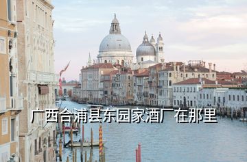 廣西合浦縣東園家酒廠在那里