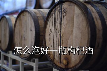 怎么泡好一瓶構杞酒