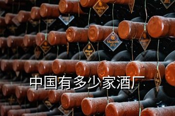 中國有多少家酒廠