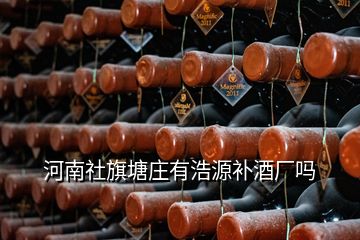 河南社旗塘莊有浩源補(bǔ)酒廠嗎