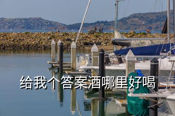 給我個答案酒哪里好喝