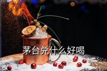 茅臺(tái)兌什么好喝