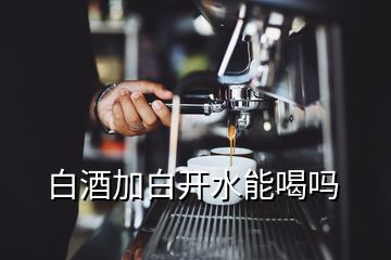 白酒加白開水能喝嗎