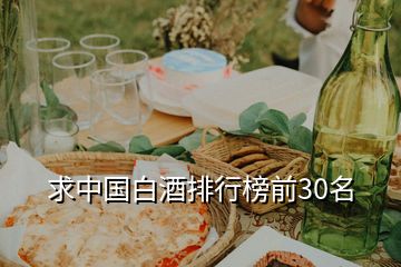 求中國(guó)白酒排行榜前30名