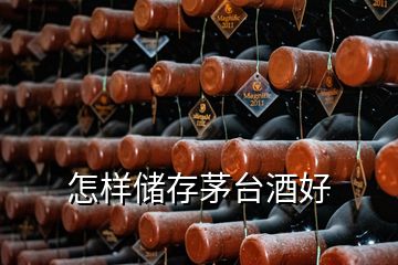 怎樣儲存茅臺酒好