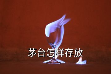 茅臺怎樣存放