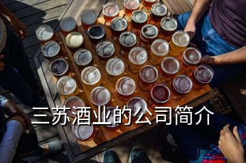 三蘇酒業(yè)的公司簡(jiǎn)介