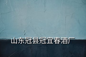 山東冠縣冠宜春酒廠