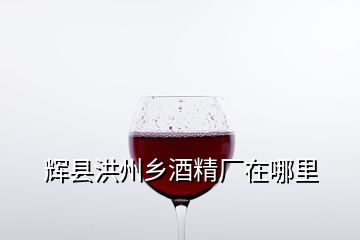 輝縣洪州鄉(xiāng)酒精廠在哪里