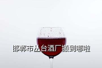 邯鄲市叢臺(tái)酒廠搬到哪啦