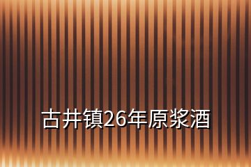 古井鎮(zhèn)26年原漿酒