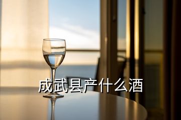 成武縣產什么酒