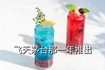 飛天茅臺那一年推出