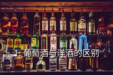 1. 葡萄酒與洋酒的區(qū)別