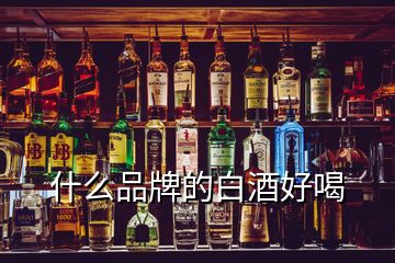 什么品牌的白酒好喝