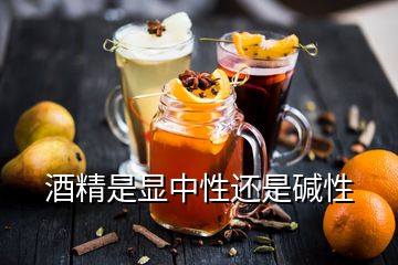 酒精是顯中性還是堿性